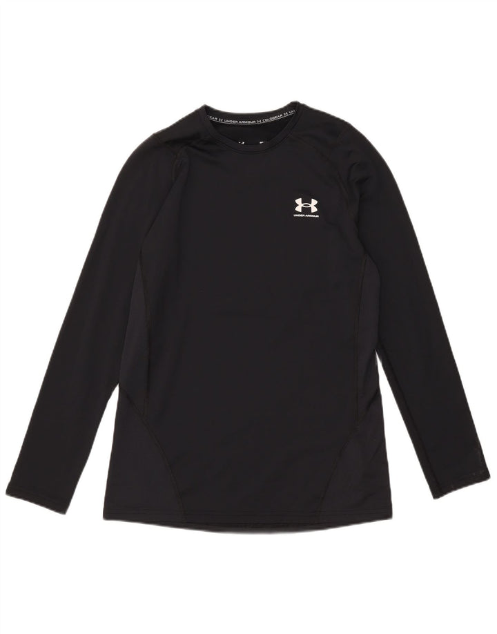 Under Armour Herre Cold Gear Top Langærmet Medium Sort Polyester
