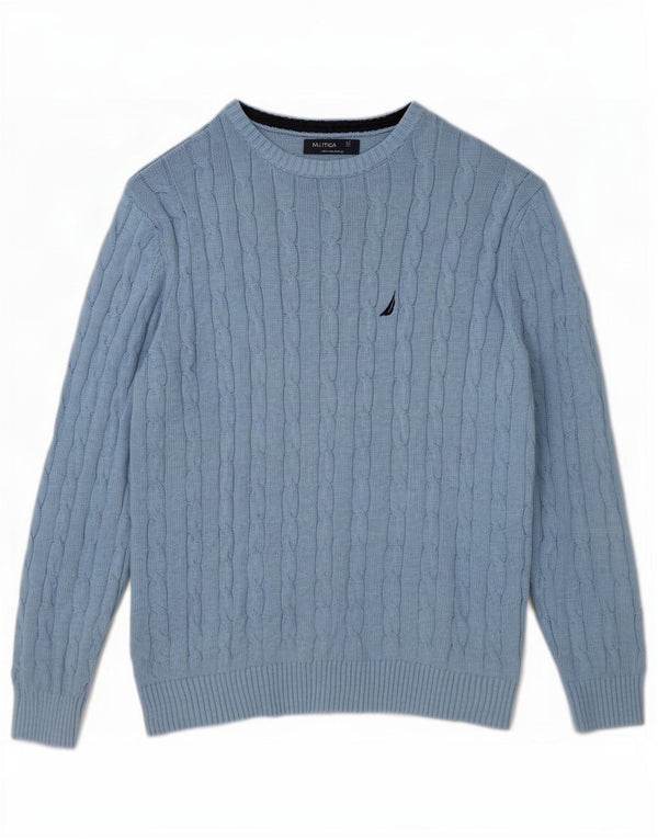 Nautica Herre Boat Neck Jumper Sweater XL Blå Bomuld