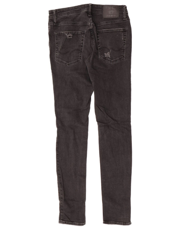 Jack & Jones Herre Liam Distressed Skinny Jeans W32 L32 Grå Bomuld