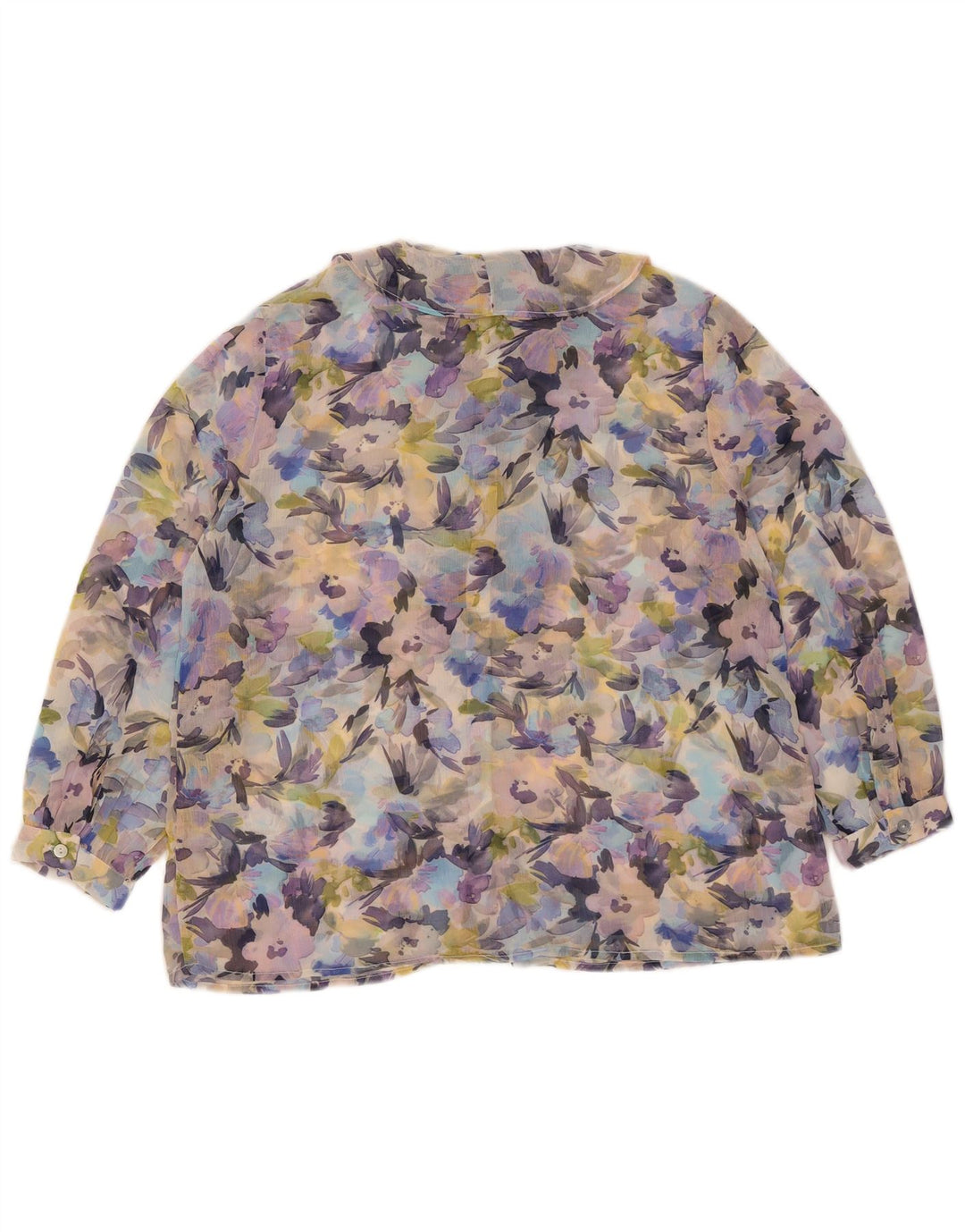 French Connection Dame Se Through Shirt Bluse UK 10 Small Multicolored