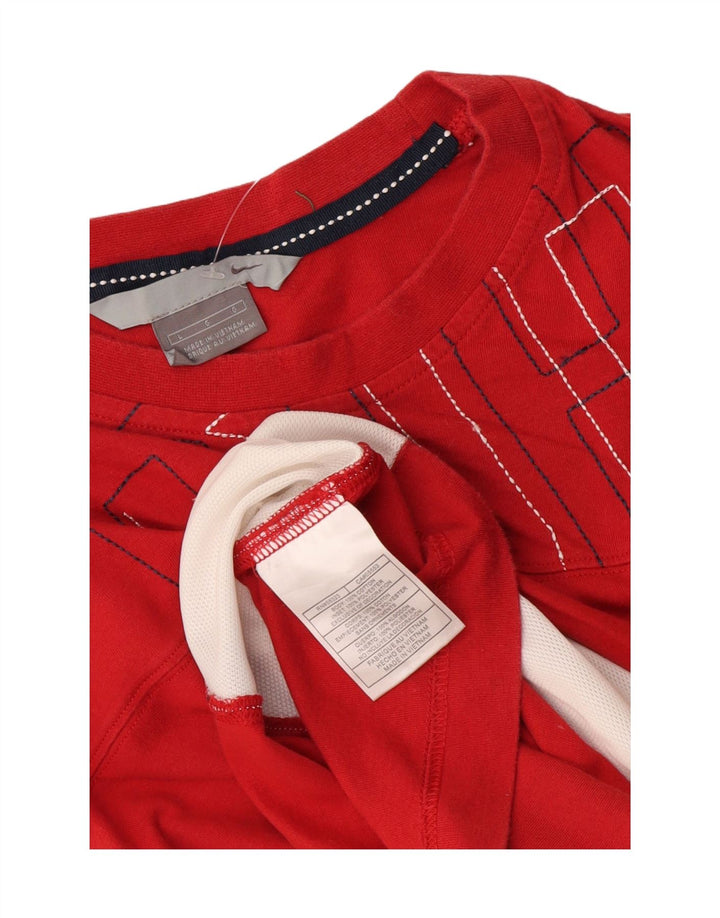 Nike Herre grafisk vest Top Stor Rød Colourblock Bomuld