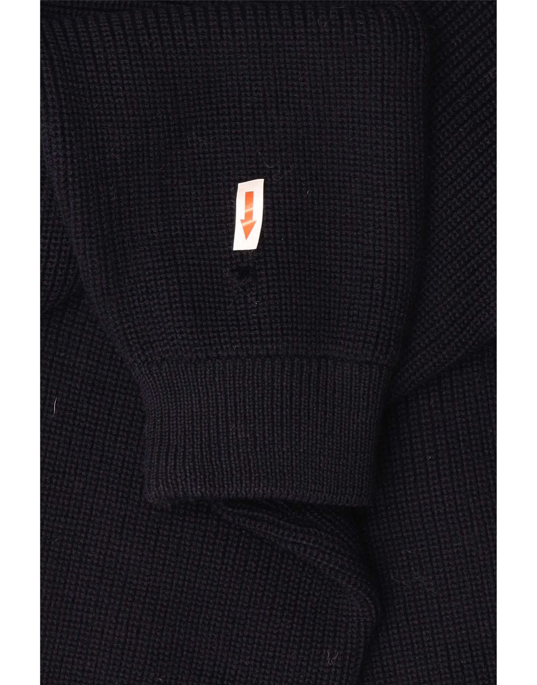 Vintage herre cardigan sweater Medium Navyblå Virgin Wool