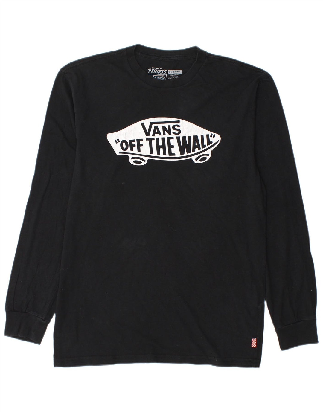 VANS Herre Classic Fit Grafisk Top Langærmet Medium Sort Bomuld