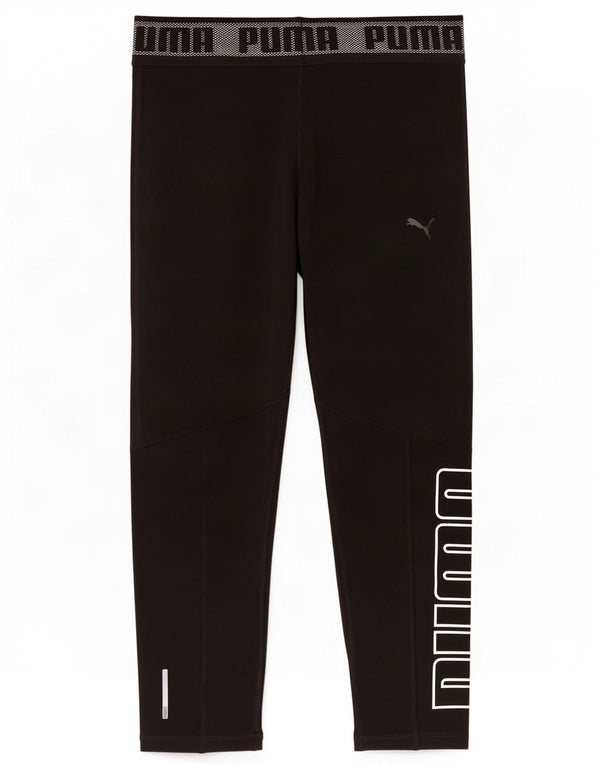 Puma Womens Grafiske Capri Leggings UK 8 Small Black Colourblock