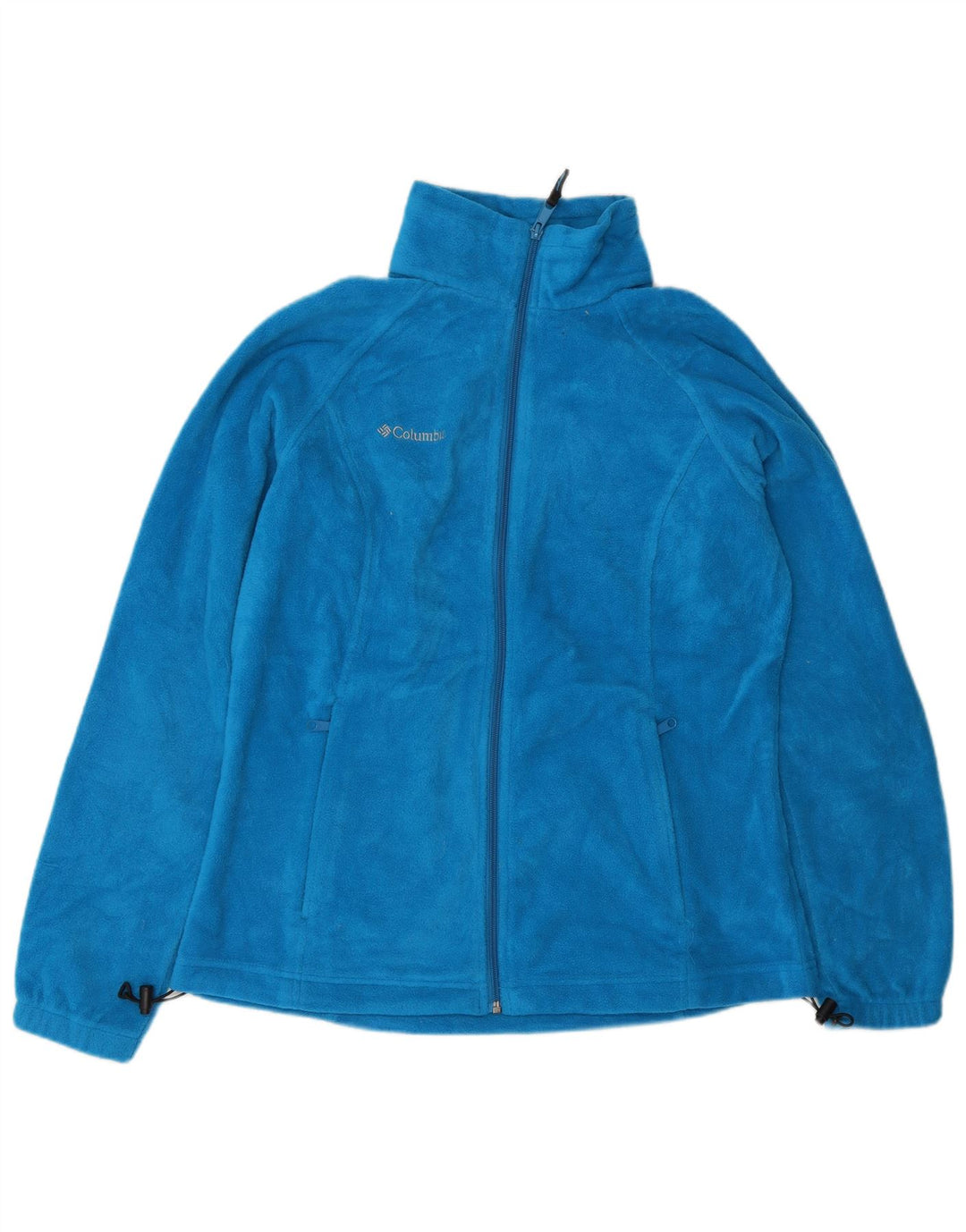 COLUMBIA Womens Fleece Jacket UK 16 Large Blue Polyester