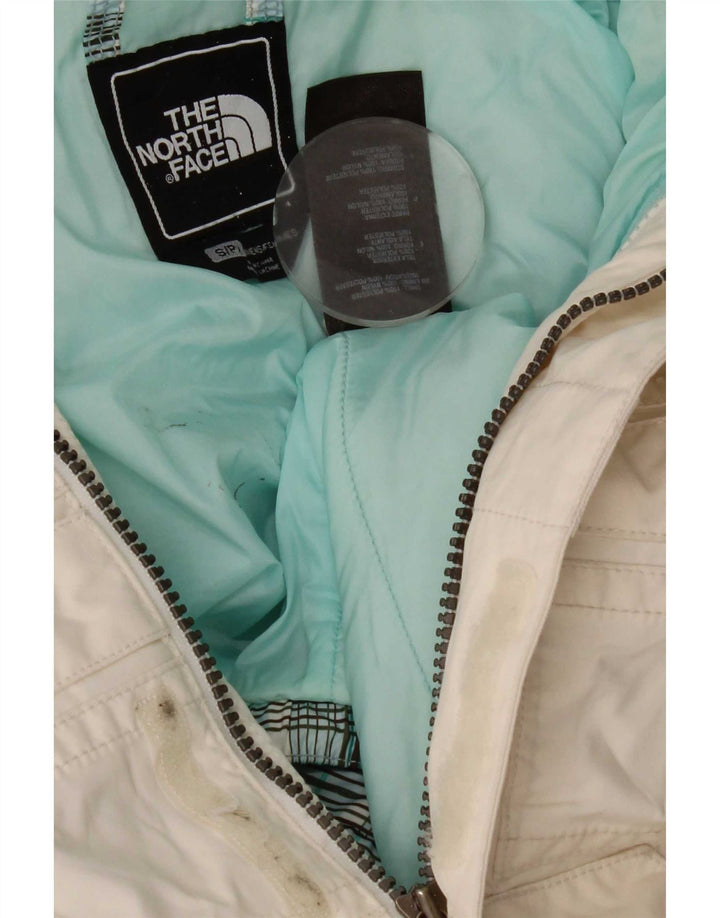 The North Face Dame Hætte Skijakke UK 10 Lille hvid polyester