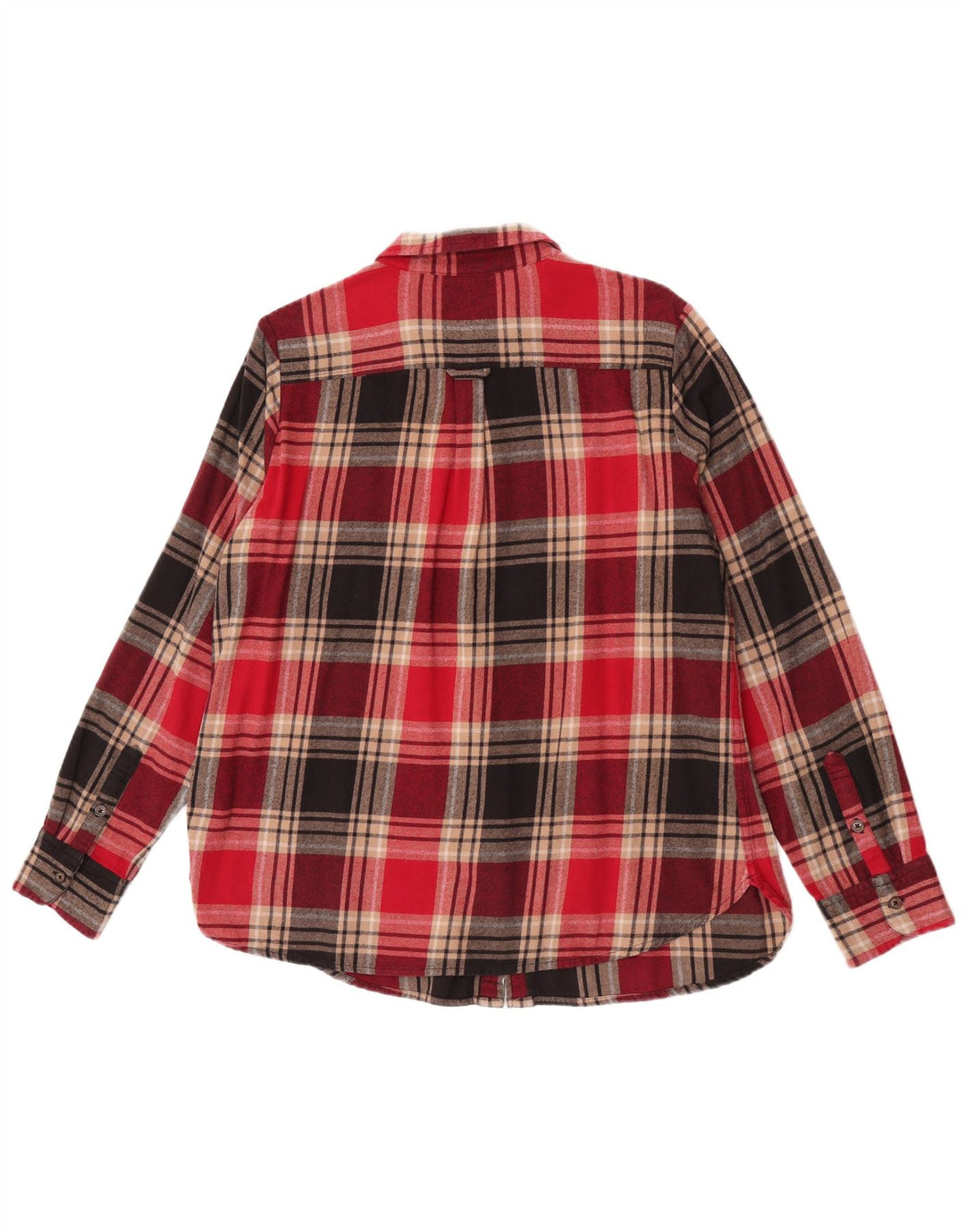 Fat Face Dame Flanell Shirt UK 16 Stor rød ternet bomuld