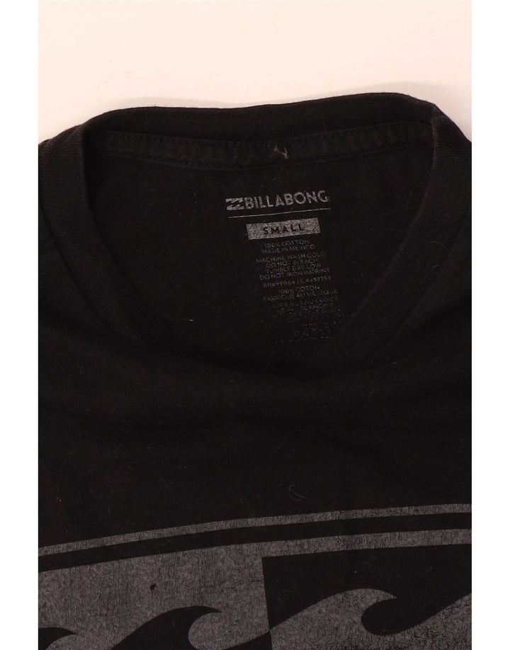 Billabong Herre grafisk T-shirt top lille sort bomuld