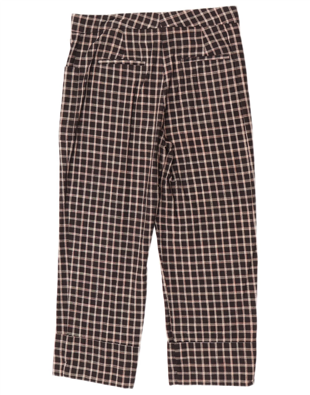 Zara Womens Cropped Trousers Medium W28 L23 Sort ternet bomuld