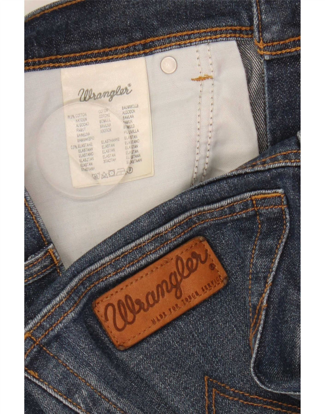 Wrangler Herre Texas Stretch Denim Shorts W33 Medium Blue Bomuld