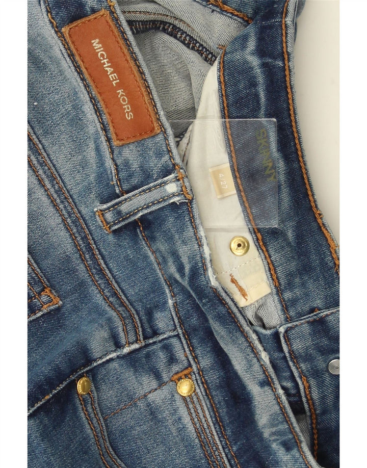 MICHAEL KORS Dame Skinny Jeans US 4 Small W27 L27 Blue
