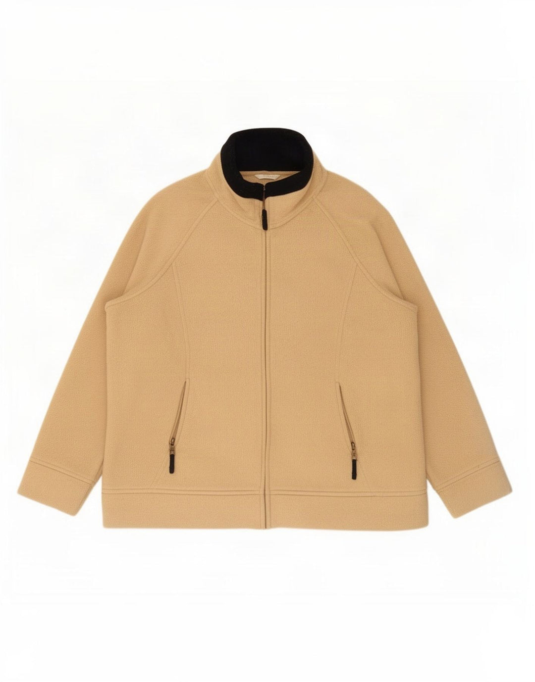 Marks & Spencer Fleecejakke til kvinder UK 20 2XL Beige Polyester