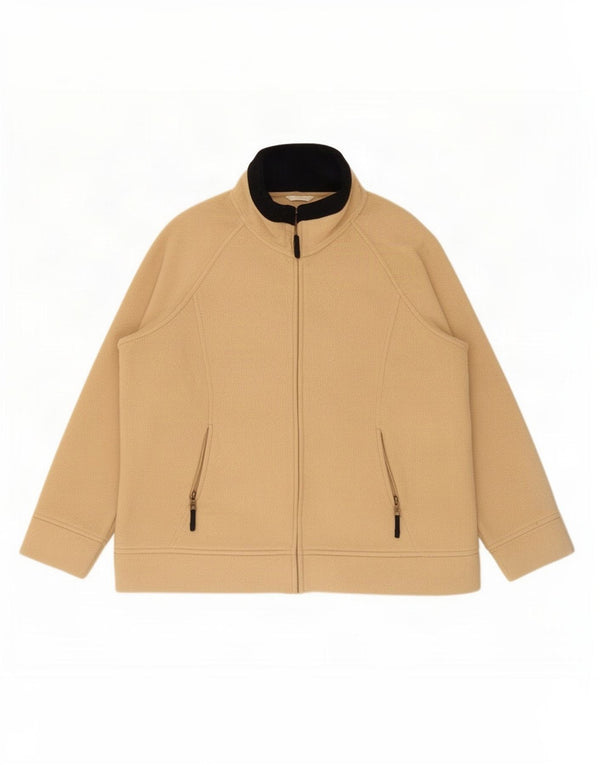 Marks & Spencer Fleecejakke til kvinder UK 20 2XL Beige Polyester