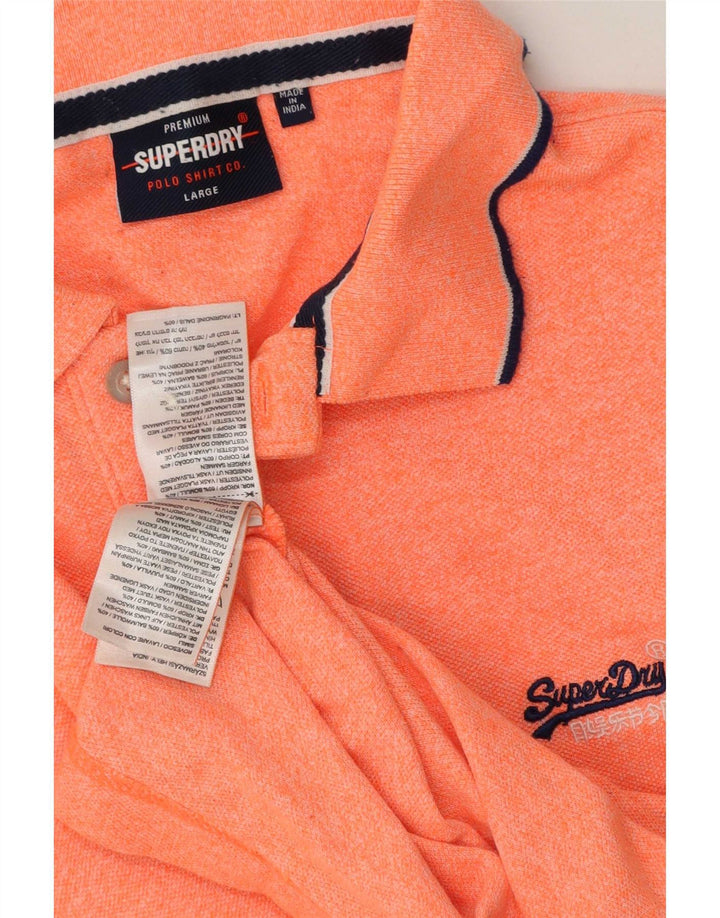 Superdry herre poloshirt stor orange bomuld
