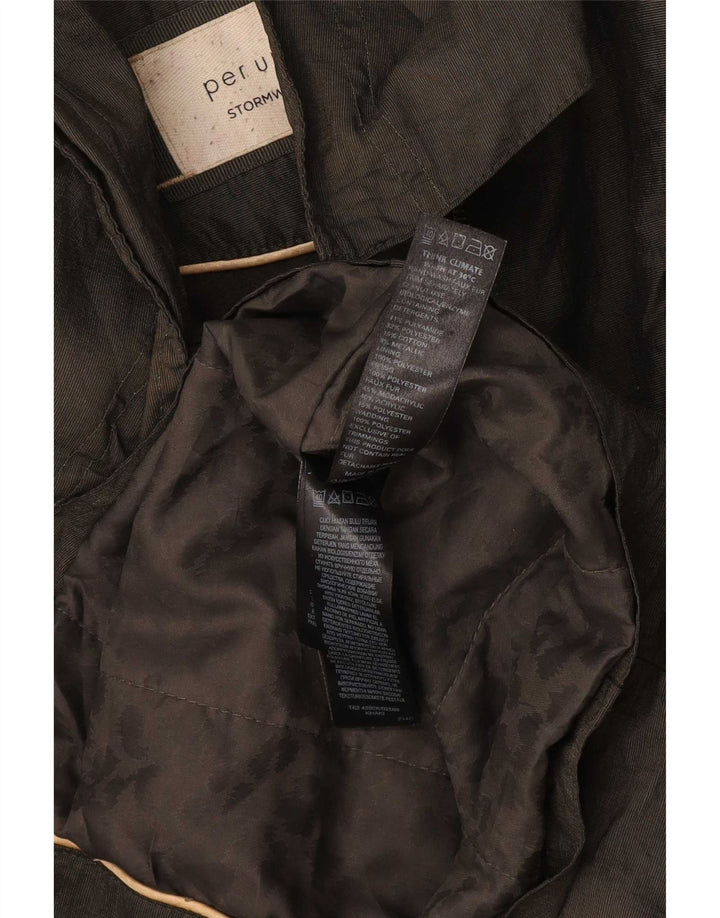 Marks & Spencer Dame Per Una Hætte Military Jacket UK 10 Small Khaki