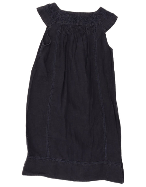 Zara Dame Ærmeløs A-Line Kjole UK 12 Medium Navy Blue