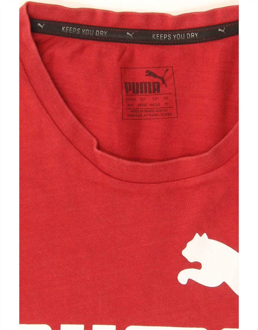 Puma Herre Grafisk T-Shirt Top Medium Rød