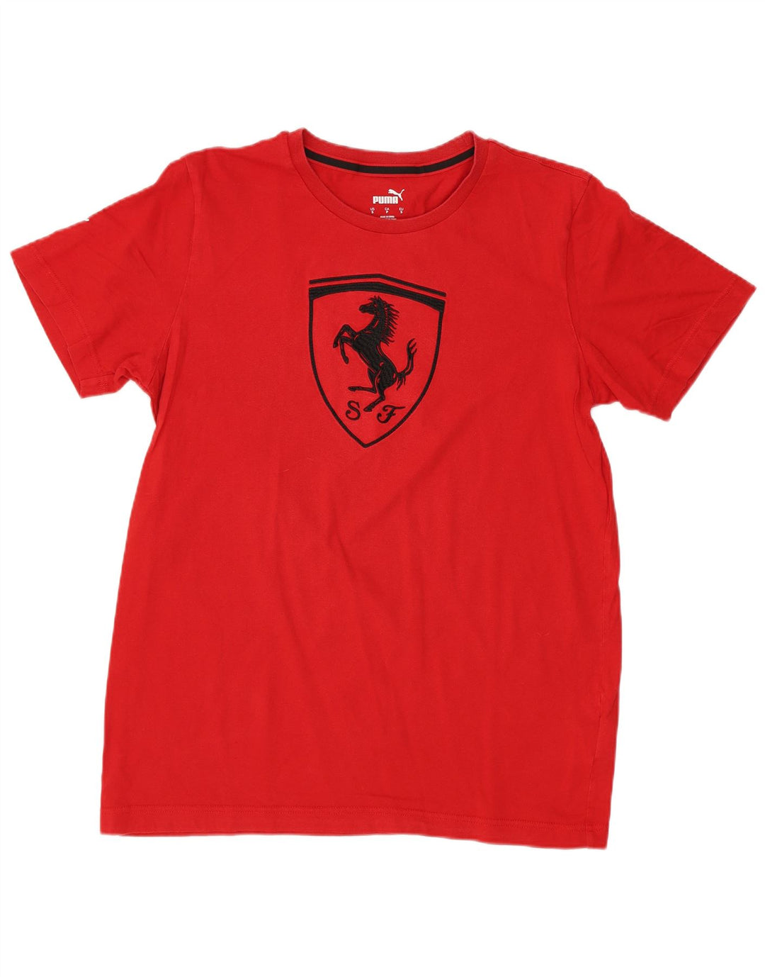 PUMA Herre Ferrari Grafisk T-Shirt Top Lille Rød