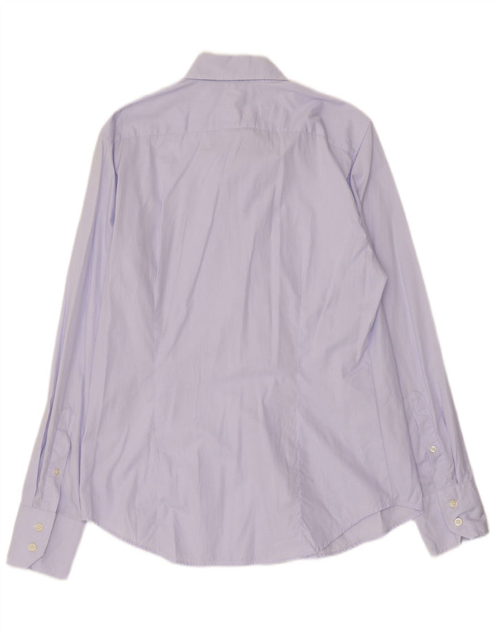 BENETTON Herreskjorte Stor lilla bomuld
