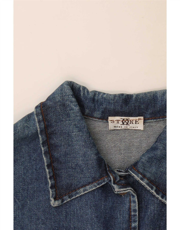 Vintage denimjakke til kvinder UK 14 Medium Blue