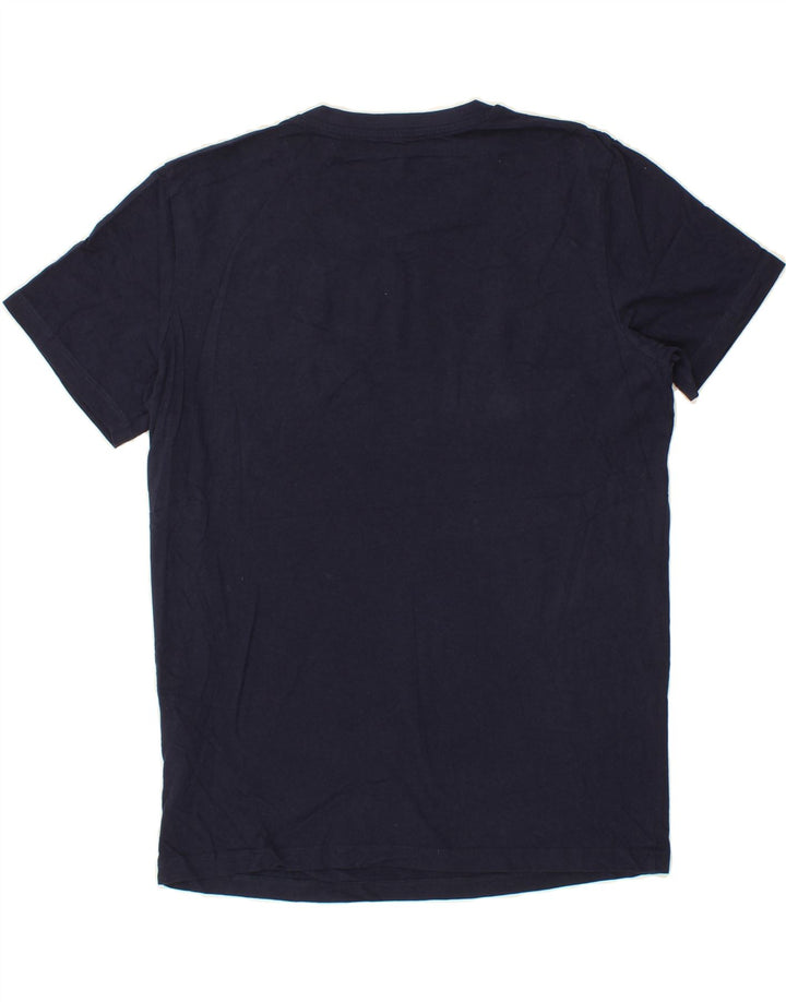 JACK & JONES Mens Graphic T-Shirt Top Large Navy Blue Cotton Vintage Jack & Jones and Second-Hand Jack & Jones from Messina Hembry 
