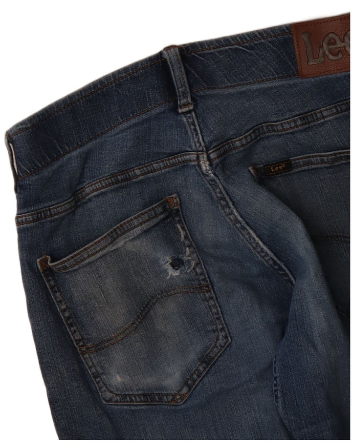 LEE Mens Straight Jeans W30 L32 Blue Cotton
