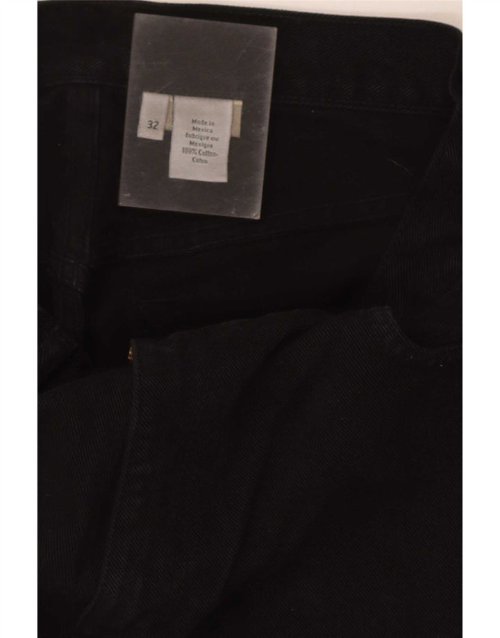 Calvin Klein Herre Regular Straight Jeans W32 L30 Sort Bomuld