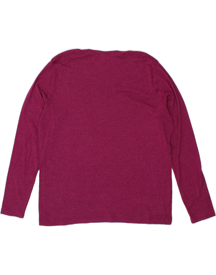 EDDIE BAUER Womens Top Long Sleeve UK 20 2XL Pink Cotton Vintage Eddie Bauer and Second-Hand Eddie Bauer from Messina Hembry 