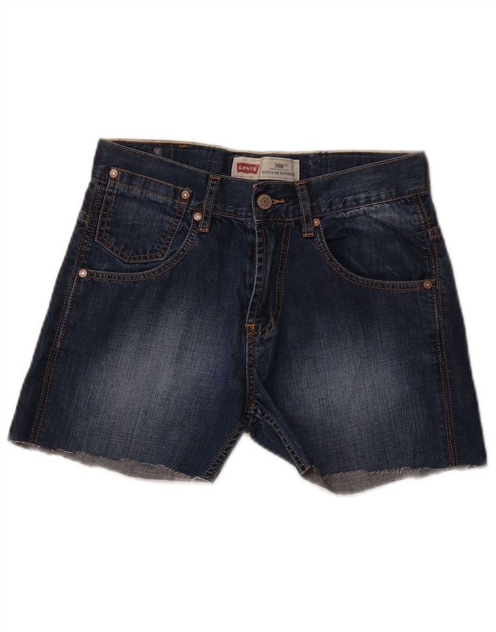 LEVI'S piger 508 almindelige denimshorts 15-16 år W26 blå bomuld
