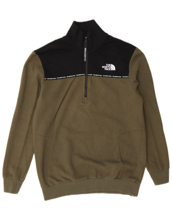 The North Face Dame Oversized Sweatshirt Jumper UK 10 Small Khaki