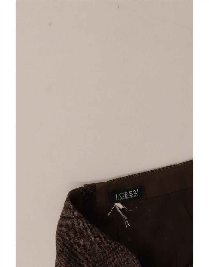 J. Crew Midi-nederdel til kvinder W28 Medium Brown Flecked