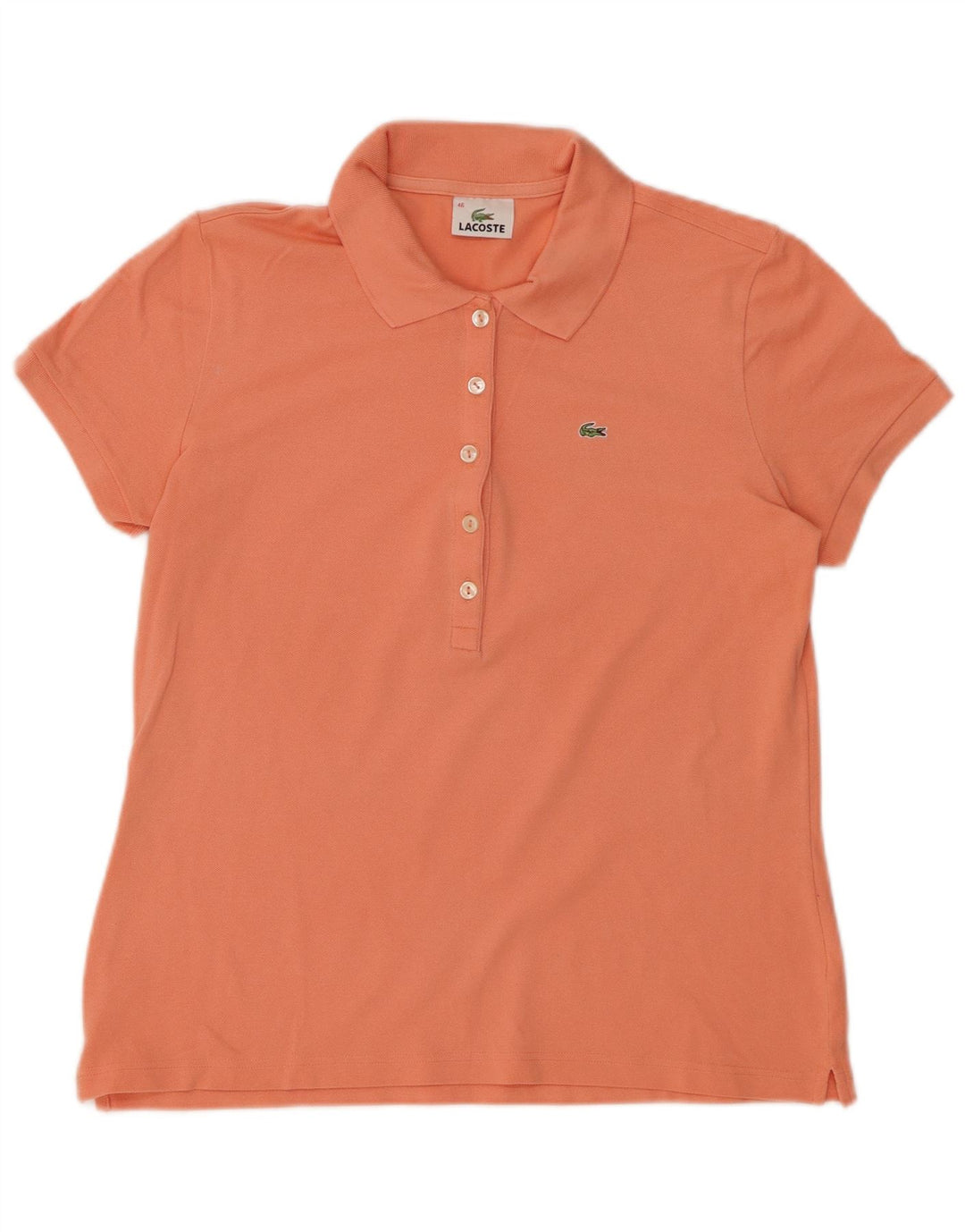 LACOSTE Poloskjorte til kvinder Størrelse 46 XL Orange Bomuld
