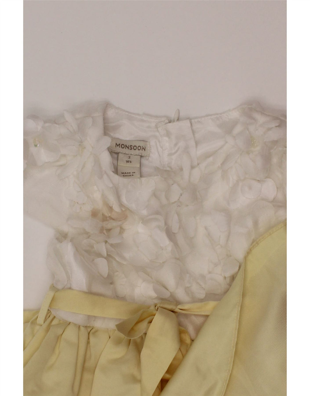 Monsoon Girls A-Line Kjole 2-3 år Gul Colourblock Polyester