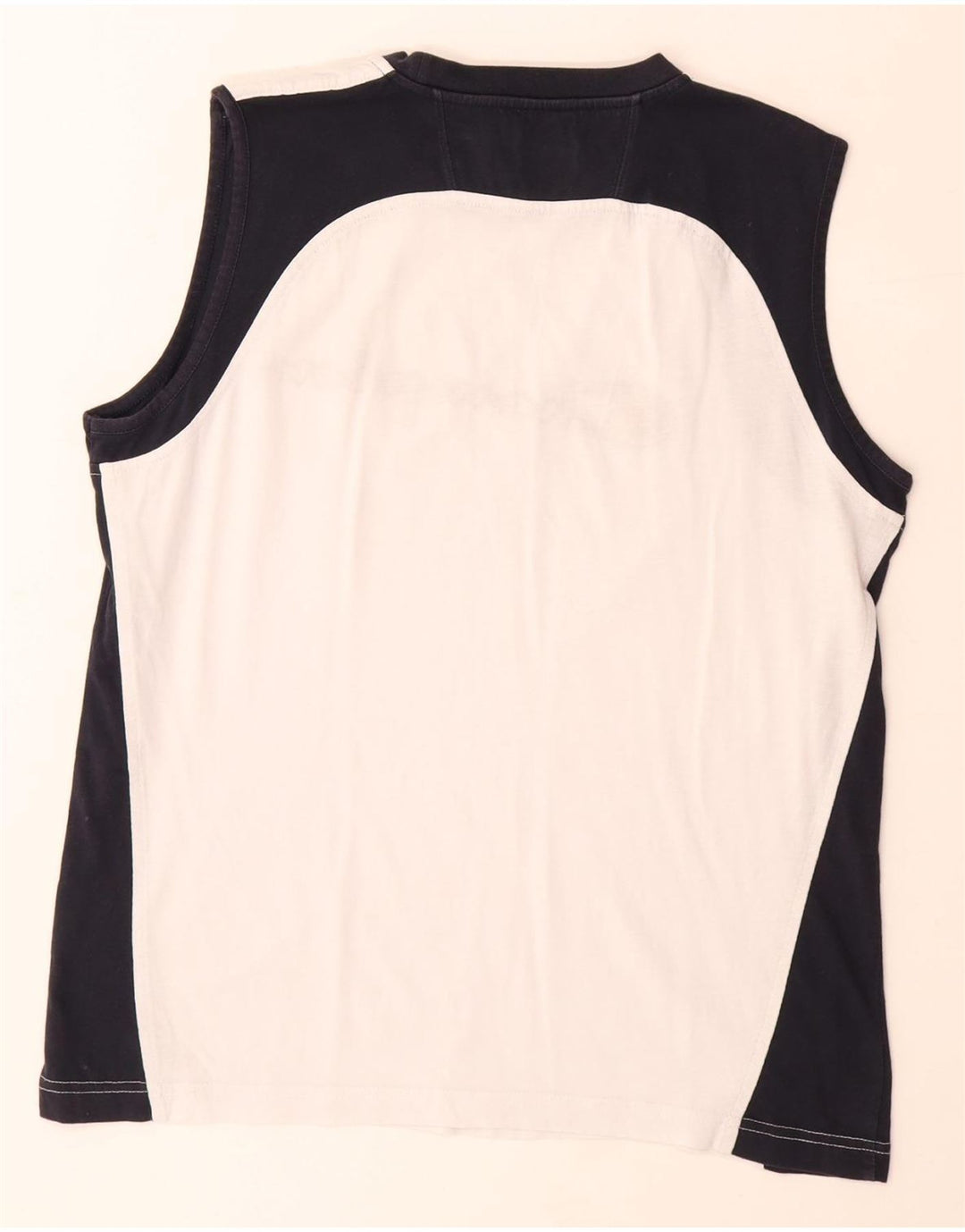 Champion Herre Grafisk Vest Top Stor Hvid Colourblock Bomuld