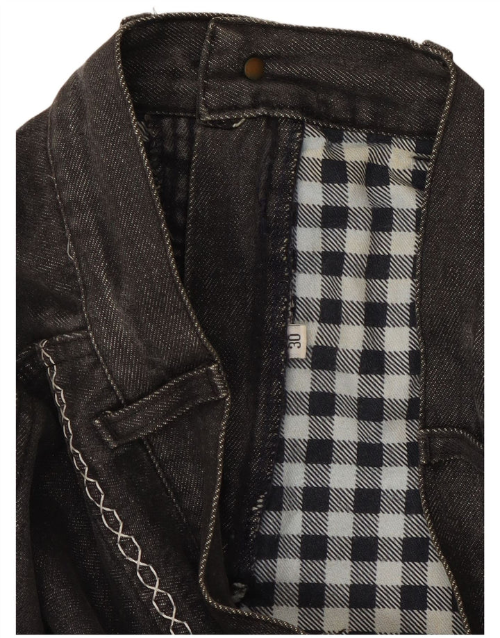 VINTAGE denimnederdel til kvinder W30 Medium Grey