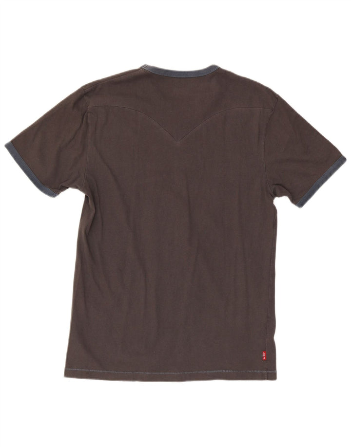 Levi's Herre grafisk T-shirt Top Stor grå bomuld