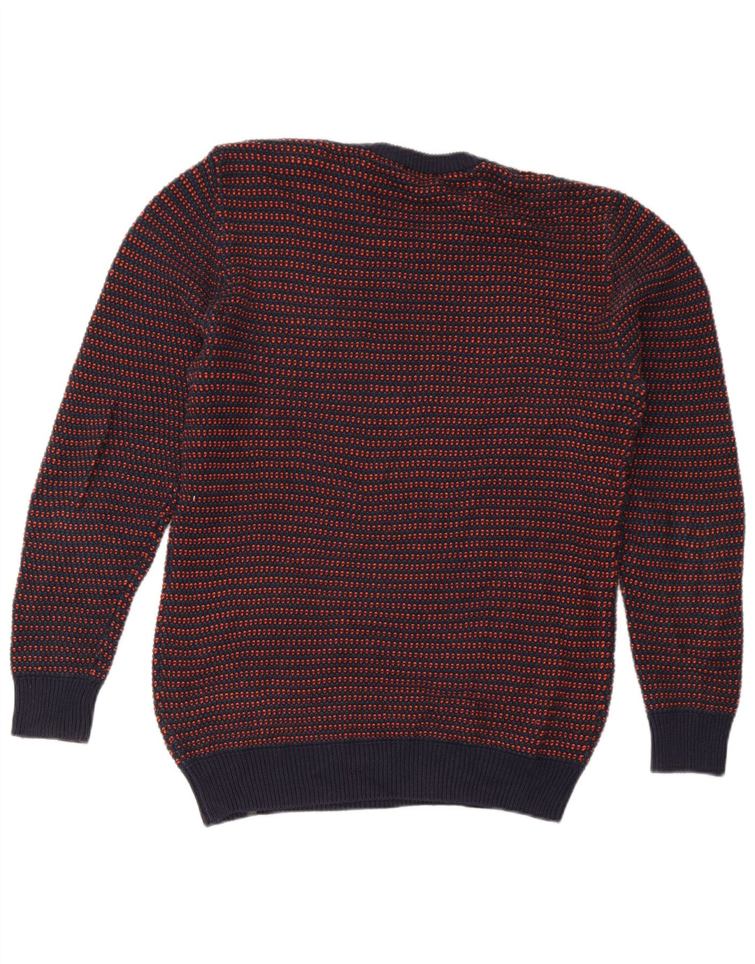 Diesel Herre Crew Neck Jumper Sweater Medium Navyblå Stribet bomuld