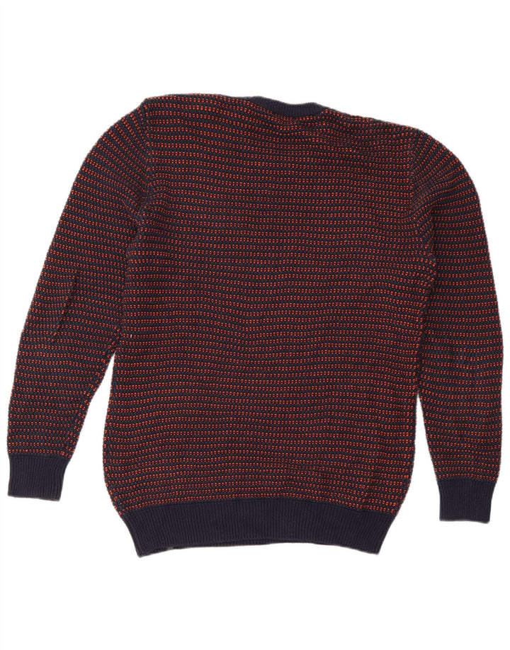 Diesel Herre Crew Neck Jumper Sweater Medium Navyblå Stribet bomuld