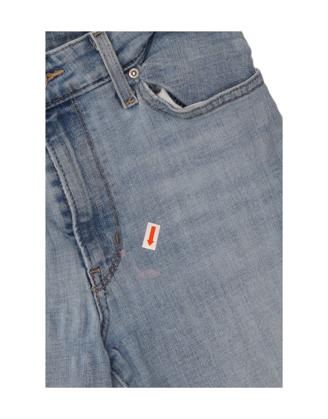 LEVI'S Straight Jeans til kvinder W29 L32 Blå Bomuld