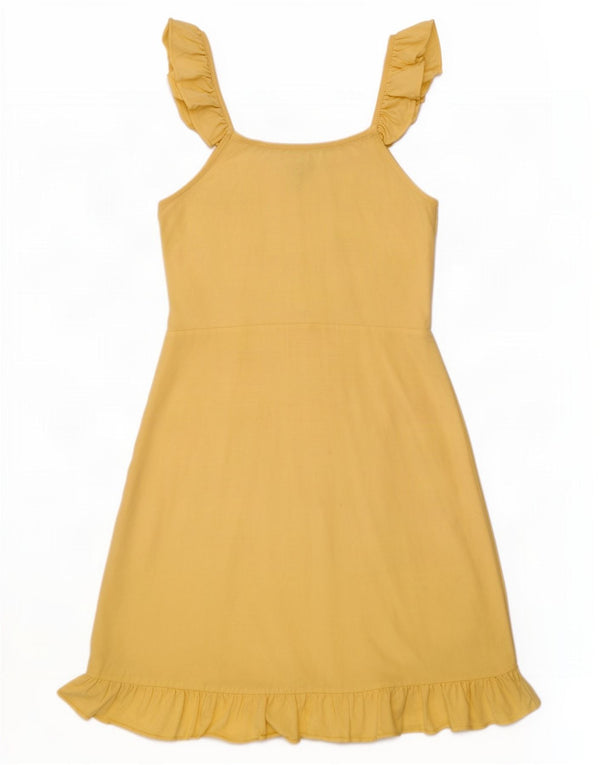 French Connection Dame Sundress UK 8 Small Yellow Modal