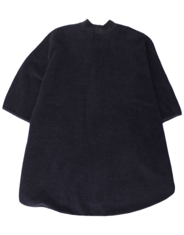 Fort & Madox Dame Poncho Coat UK 40 Large Navy Blue