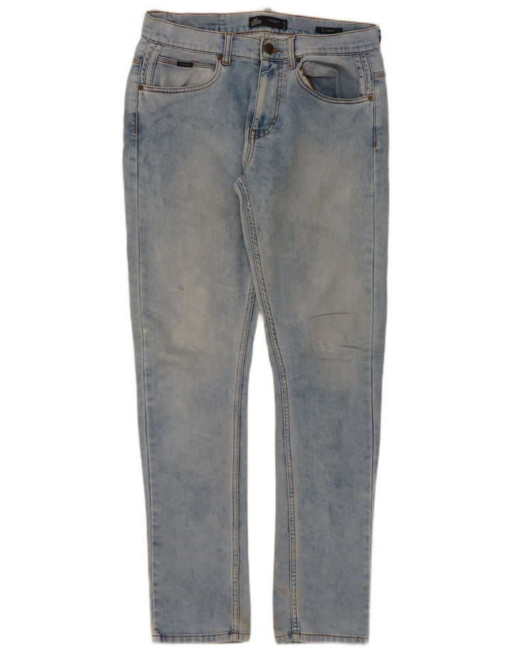 Zara Herre Slim Jeans EU 40 Medium W34 L34 Blå Bomuld