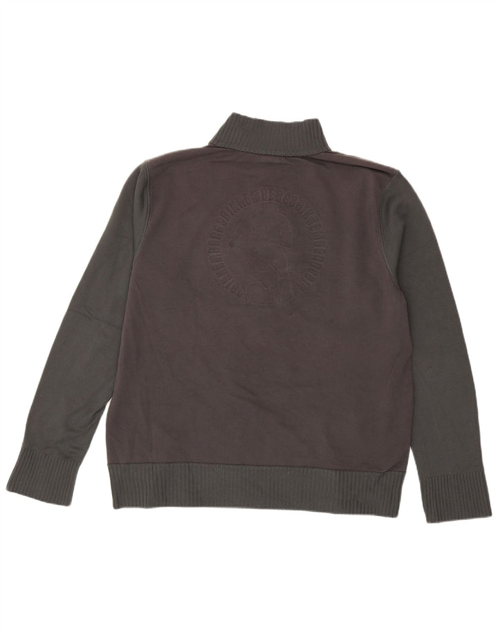 Bikkembergs Herre Zip Neck Jumper Sweater XL Grå