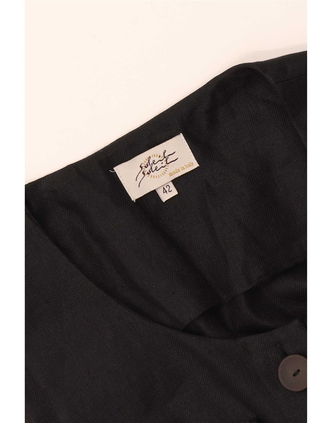 Vintage ærmeløs skjortekjole til kvinder IT 42 Medium sort sildeben