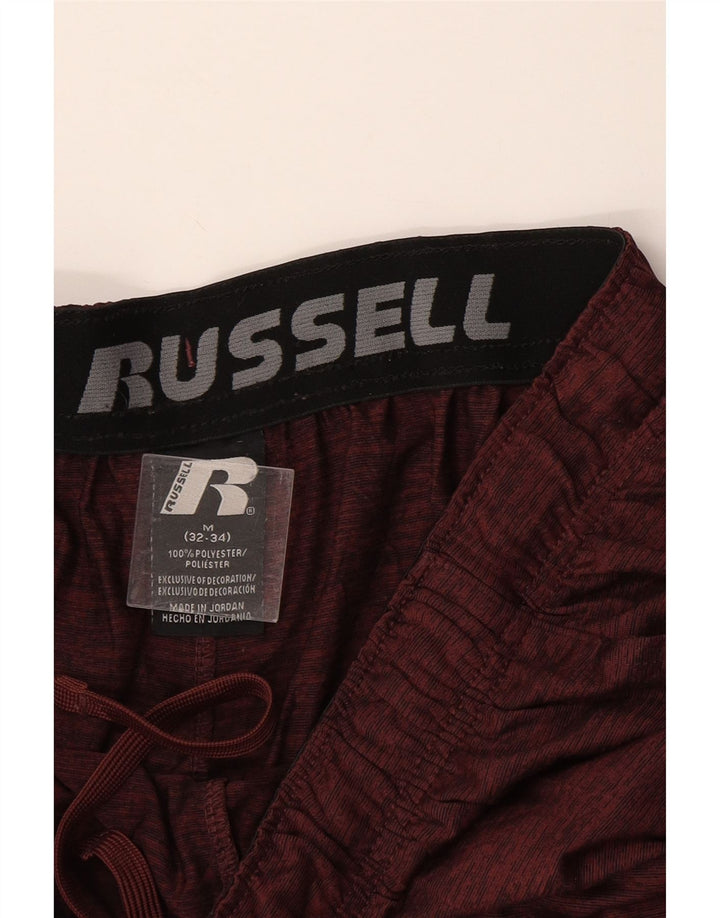 Russell Athletic Herre Dri Fit Sportshorts Medium Maroon Colourblock