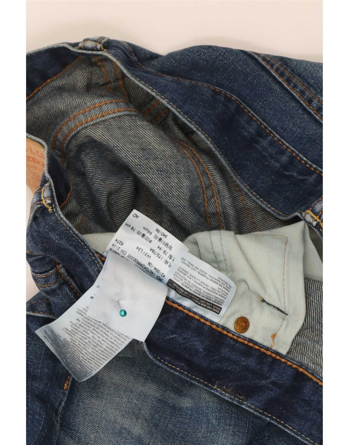 Levi's Herre 504 Straight Jeans W31 L34 Blå Bomuld
