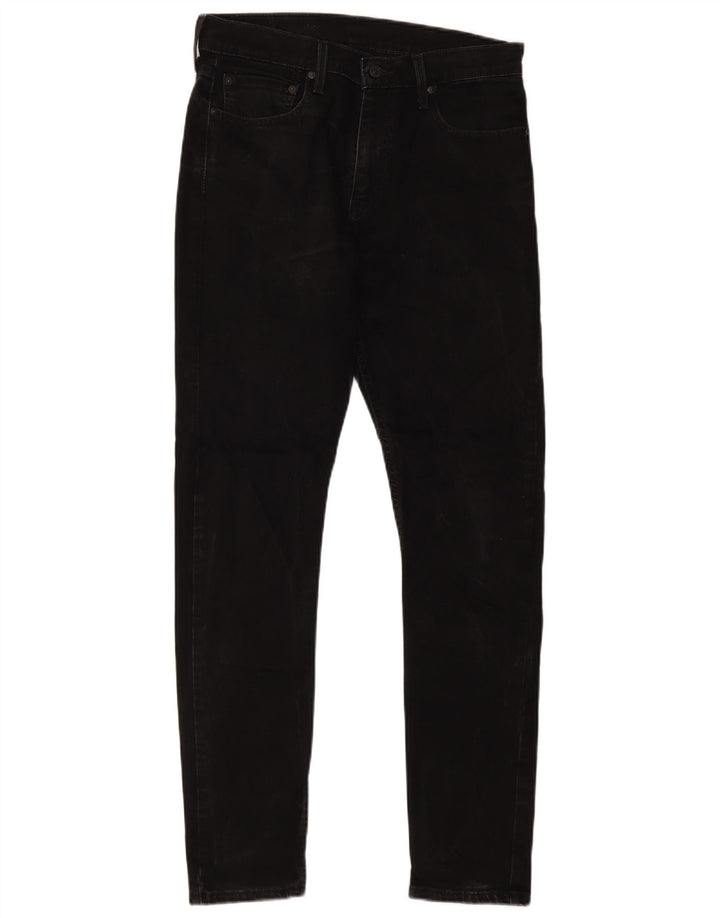Levi's Herre 512 Slim Tapered Jeans W32 L34 Sort Bomuld