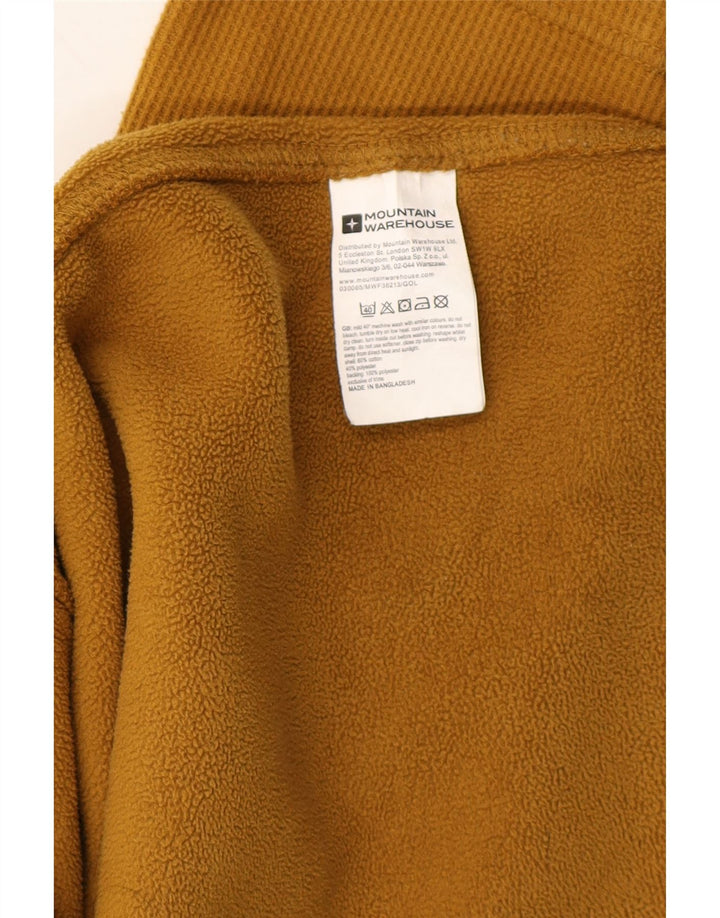 MOUNTAIN WAREHOUSE Mens Zip Neck Sweatshirt Jumper Large Brown Cotton Vintage Mountain Warehouse and Second-Hand Mountain Warehouse from Messina Hembry 