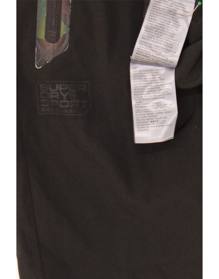 SUPERDRY træningsdragt bukser til kvinder Large W32 L27 sort polyester