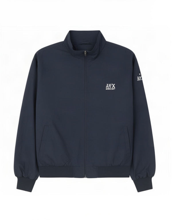 Avirex Herre Bomber Jacket UK 44 2XL Navy Blue Polyester